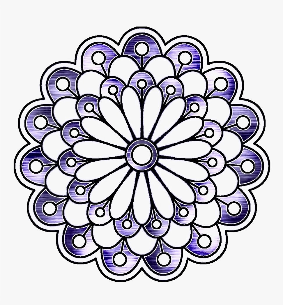 A Mandala I colored…