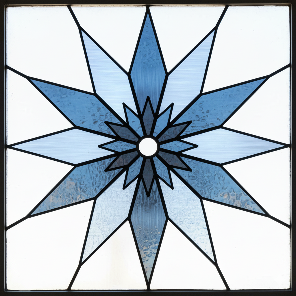 From simple human made and colored mandala to Gemini AI stained glass